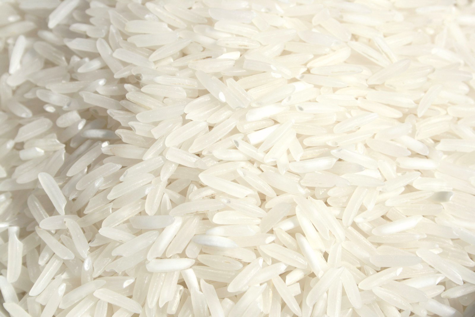 Organic basmati rice in a bowl