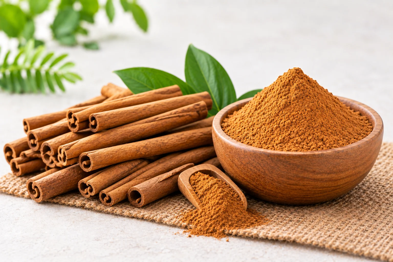 Organic cinnamon sticks and powder