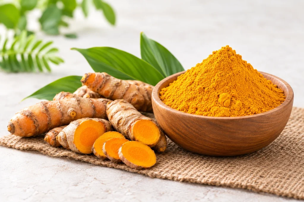 Organic turmeric root and turmeric powder from a certified organic turmeric supplier in India